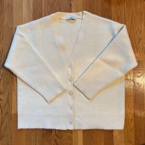 MOVING SALE Mango Soft Cream Oversized Cardigan